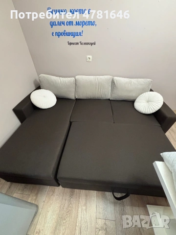 Ъглов диван, разтегателен, без забележки, снимка 2 - Дивани и мека мебел - 54019354