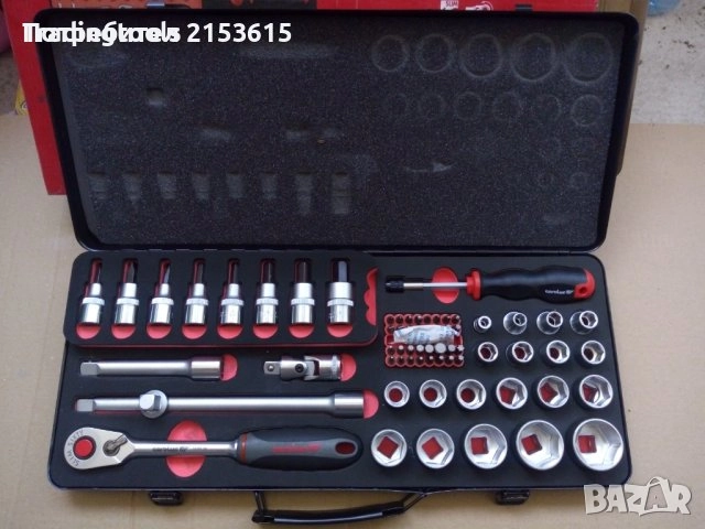 carolus gedore гедоре slim 1/4 и 1/2 77 части камъни вложки битове комплект, снимка 2 - Гедорета - 52864840