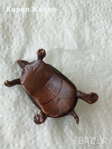 Бронзова фигурка на 🐢 костенурка 54399, снимка 5 - Колекции - 54179443