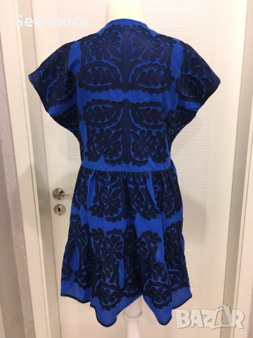 ZARA рокля с бродерии S, снимка 4 - Рокли - 54183607