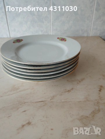 Нови различни комплекти чинии по 6 бр.от 80-те години, снимка 6 - Чинии - 54211873