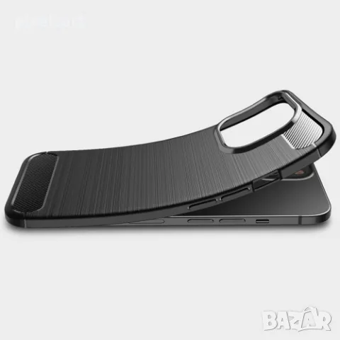 Силиконов Калъф Carbon за iPhone 13 Pro Max, Черен, снимка 2 - Калъфи, кейсове - 47923270