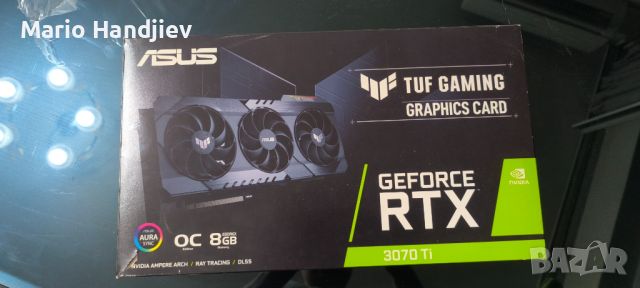 видео карта asus tuf gaming 3070ti, снимка 1 - Видеокарти - 45984213