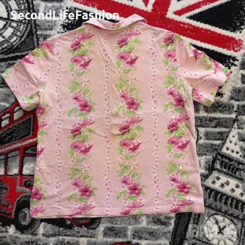 Дамска поло тениска Bogner с къс ръкав, размер L с флорален дизайн, снимка 4 - Тениски - 53274951