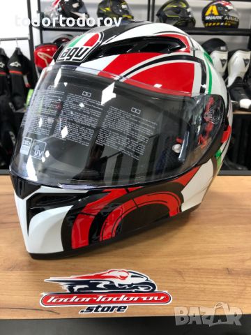 Мото Каска AGV K3 SV ITALY,XS 53-54см. със забележки,нов визьор, снимка 1 - Аксесоари и консумативи - 46663652