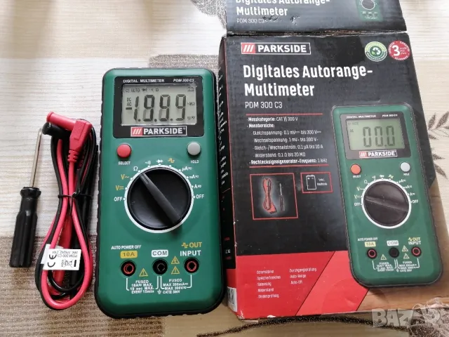 Цифром мултимер Parkside PDM 300 C3, снимка 1