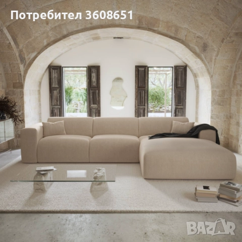 Разтегателен диван с правоъгълен профил и матрак Dunlopillo 140 см, кадифе MYRA