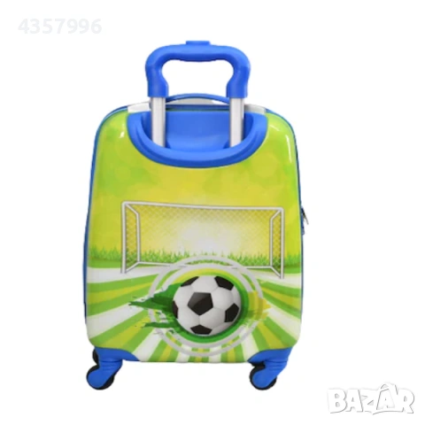 Комплект куфар и раница, За деца, Топка, Зелен , снимка 5 - Кенгура и ранички - 53286995