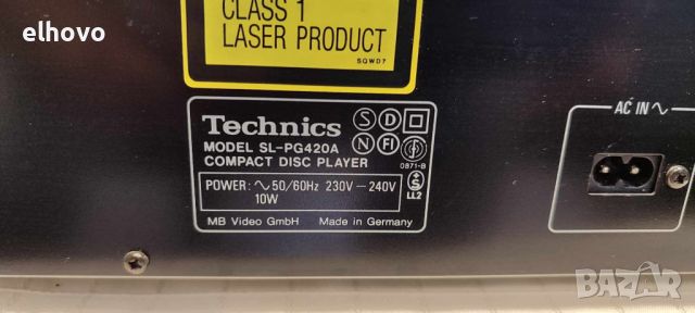 CD player Technics SL-PG420A, снимка 9 - Аудиосистеми - 46307779
