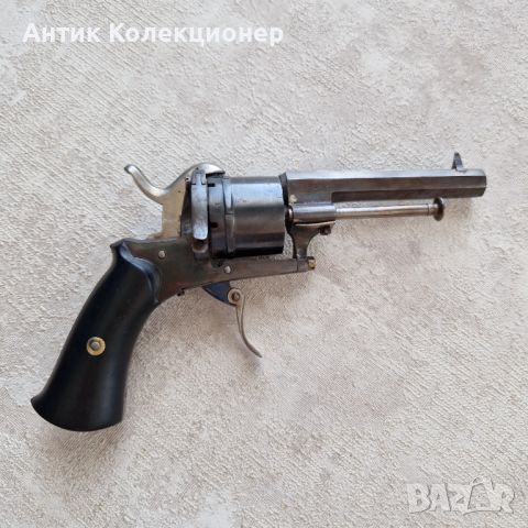 Револвер, пистолет от 1870-80, Оръжие от Белгия, подарък за мъж, снимка 8 - Антикварни и старинни предмети - 45905383