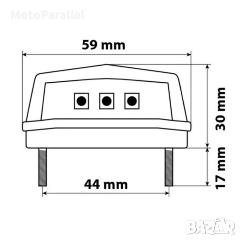 LED-Осветител за мото номер LAMPA 90166, снимка 2 - Аксесоари и консумативи - 47256988