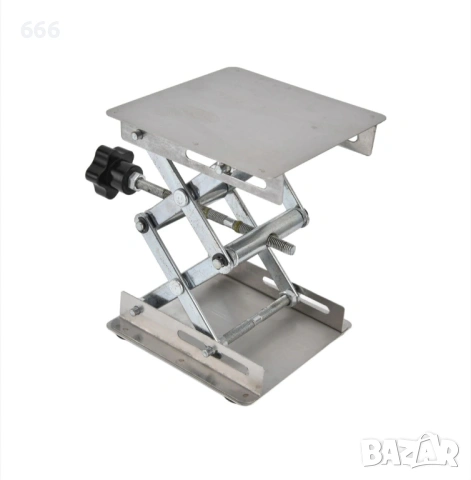 Метална повдигаща стойка  100x100x160 мм, неръждаема стомана, сребриста, снимка 2 - Други стоки за дома - 53417197