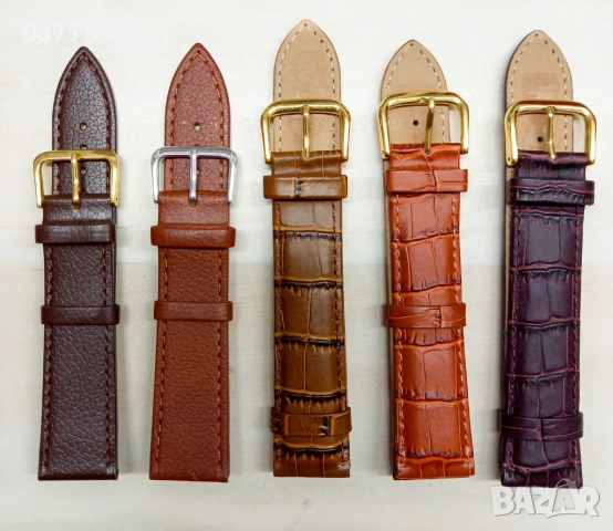 НОВА ЛУКСОЗНА ЗЕЛЕНА КАИШКА ЗА ЧАСОВНИК ОТ ЕСТЕСТВЕНА КОЖА.ЗЕЛЕНИ КАИШКИ ЗА ЧАСОВНИЦИ ZELENA KAISHKA, снимка 10 - Каишки за часовници - 51612159