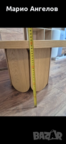 Модерна холна маса с уникален дизайн – Дъб Сонома, снимка 3 - Маси - 54077299