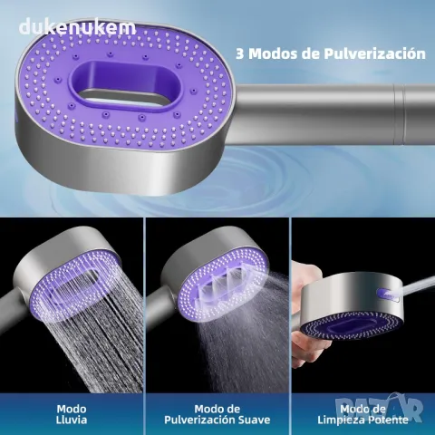 НОВА! Анти-варовикова душ-слушалка с 20-степенна филтрация, 3 режима , снимка 7 - Душове - 49580898