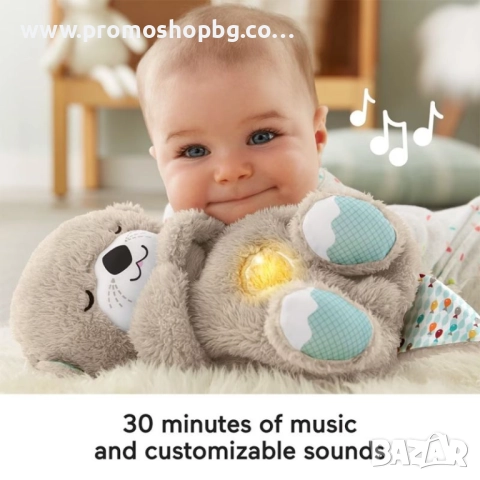 Дишаща плюшена играчка със светлинни и музикални ефекти, Сиво или бежово, снимка 7 - Плюшени играчки - 52673066