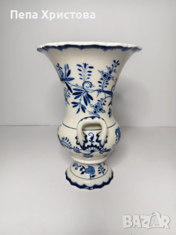 Meissen- ваза от немски порцелан, снимка 3 - Вази - 53663700