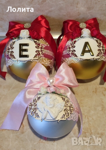 Коледни играчки ръчна изработка , снимка 3 - Декорация за дома - 52672090