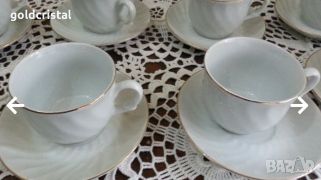 Стар български порцелан чаши за чай, снимка 2 - Антикварни и старинни предмети - 17305154