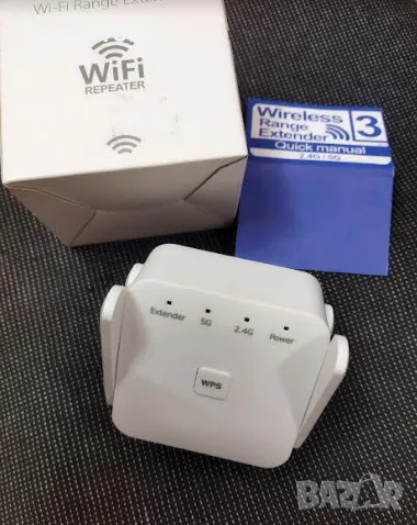 Усилвател WiFi Extender Booster, 1200Mbps 2.4GHz/5GHz, двулентов WiFi усилвател на обхвата, снимка 8 - Мрежови адаптери - 47816322