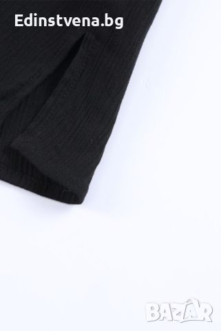 Дамска блуза в черно с ефектна бродерия, снимка 8 - Други - 45418493