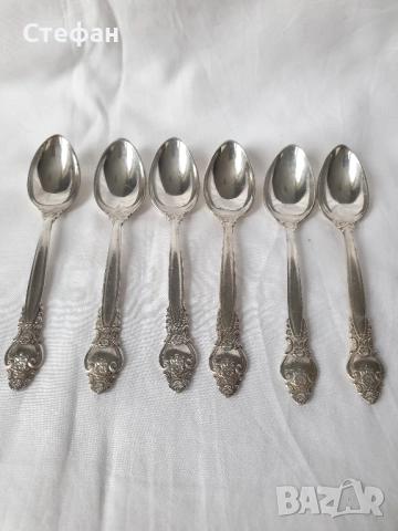 Комплект посребрени лъжички