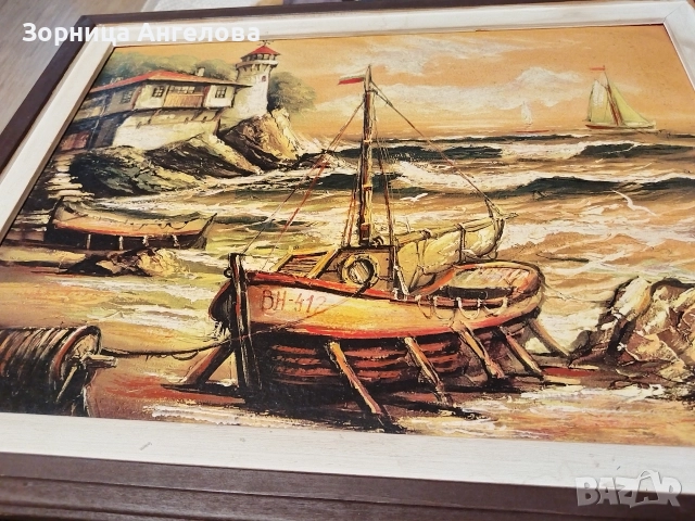 Картина на Димитър Генев. Подписана от автора , снимка 2 - Антикварни и старинни предмети - 52804032