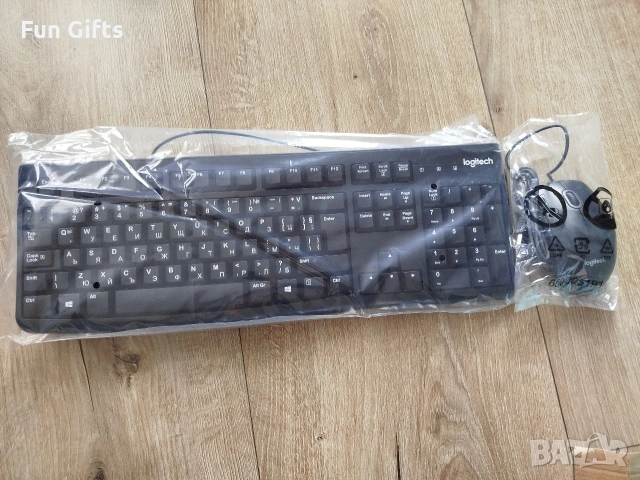 Logitech MK120 Комплект Клавиатура и Мишка, снимка 2 - Клавиатури и мишки - 53393682