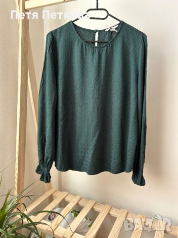Дамска блуза (риза) H&M- размер 44, снимка 2 - Блузи с дълъг ръкав и пуловери - 46288555