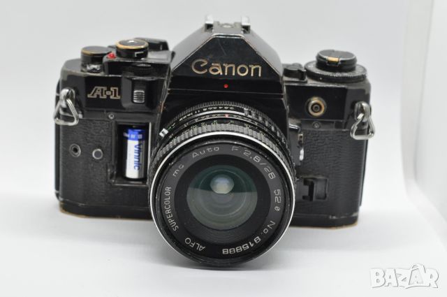 Фотоапарат Canon A-1 с обектив, снимка 2 - Фотоапарати - 46385420