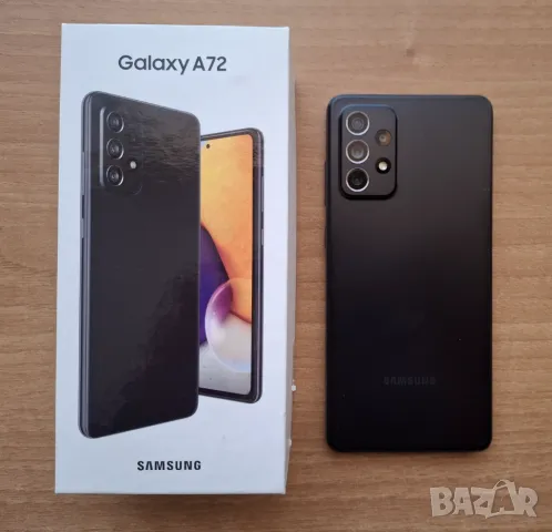 Смартфон Samsung Galaxy A72 Dual Sim, черен, в отлично техническо и външно състояние, снимка 3 - Samsung - 48411498