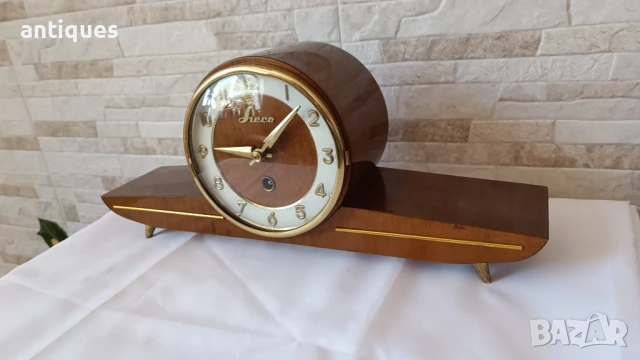 Стар каминен часовник - Sreco - Germany - Антика - 1960", снимка 4 - Антикварни и старинни предмети - 51337430