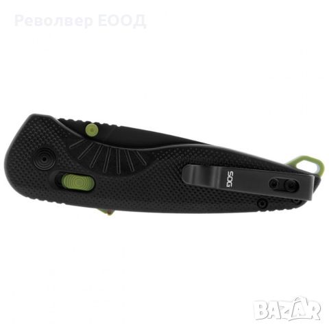 Сгъваем нож SOG Aegis AT Tanto, в цвят Black/Moss - 7,9 см, снимка 6 - Ножове - 45268221