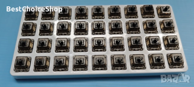 36 броя switches Gateron Silent Black Ink v2 превключватели 5-пинови RGB линейни със стабилизатори, снимка 5 - Други - 54258640