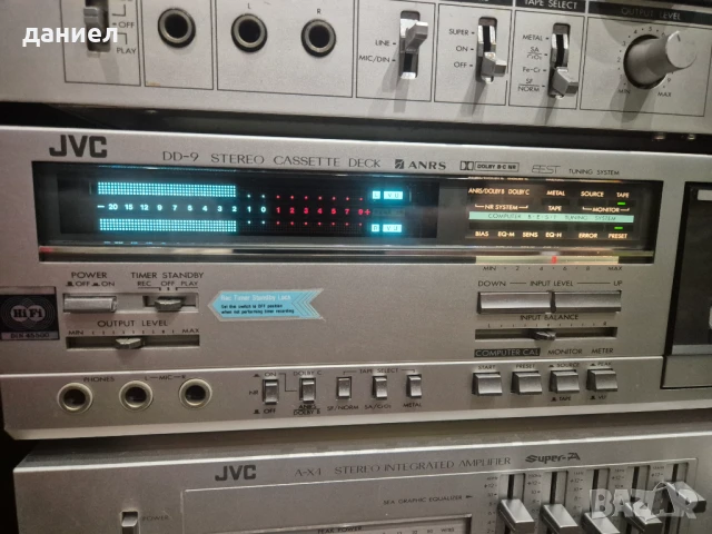 Касетен дек JVC DD-9 - топ модел на марката - като нов - отличен вид и техническо състояние, снимка 5 - Декове - 51321912