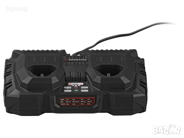 Parkside PDSLK 12 B2 двойно зарядно за 12V акумулаторни батерии,4.5A , снимка 3 - Други инструменти - 52057736