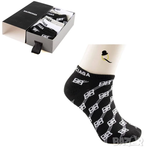 чорапи в кутия nike calvin klein gucci under amor hugo boss , снимка 8 - Дамски чорапи - 50596177