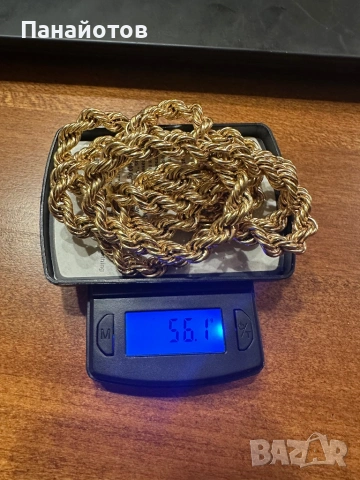 Синджир ланец колие гердан огърлица златен златна злато инвестиция материал, снимка 2 - Колиета, медальони, синджири - 53640699
