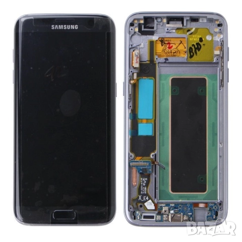 Дисплей за Samsung Galaxy S7 Edge, с рамка, снимка 2 - Резервни части за телефони - 44005985