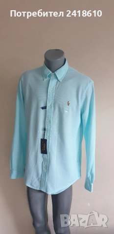 POLO Ralph Lauren Knit Oxford Pique Cotton Mens Size M  НОВО !ОРИГИНАЛ! Мъжка Риза!, снимка 2 - Ризи - 53444689