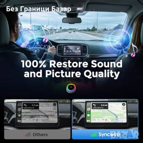 Нов Безжичен CarPlay адаптер за iPhone – Plug&Play, 800+ модела кола, снимка 7 - Друга електроника - 50184713