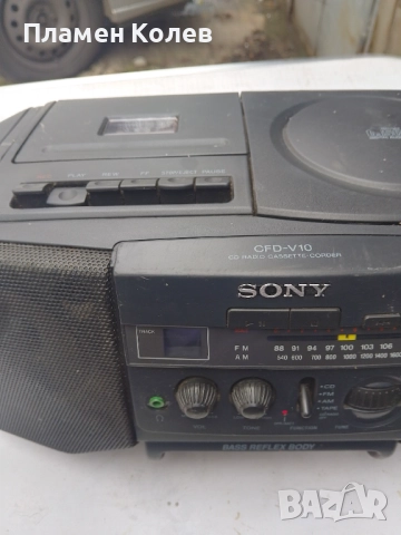 Sony радио cd касетофон, снимка 2 - Радиокасетофони, транзистори - 52591465
