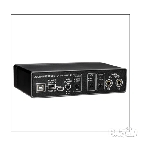 Професионална външна звукова карта Teyun Q-22 – 24-bit/192kHz Аудио интерфейс, снимка 18 - Ресийвъри, усилватели, смесителни пултове - 53828028