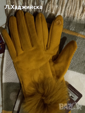 Зимен шал с ръкавици, снимка 2 - Шалове - 52682804