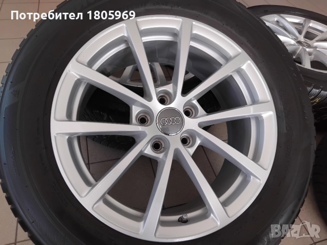 4бр. ал. джанти Audi (оригинални) 5x112 , 7,5x17 , ET36 , централен отвор 66,5мм, снимка 2 - Гуми и джанти - 51810060