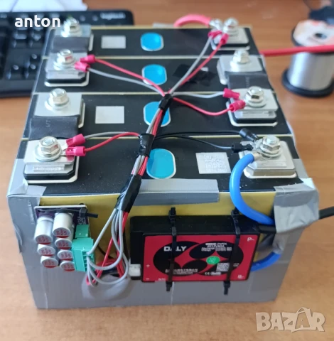 12v 100Ah литиев акумулатор BMS Daly активен баланс lithium cell battery active equalizer , снимка 2 - Друга електроника - 50743383