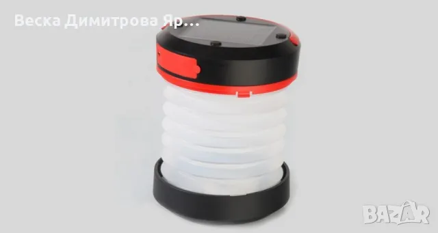 Соларна портативна лампа с панели за къмпинг: 4.5 V/50mA CAMP LAMP-4, снимка 3 - Соларни лампи - 49842653