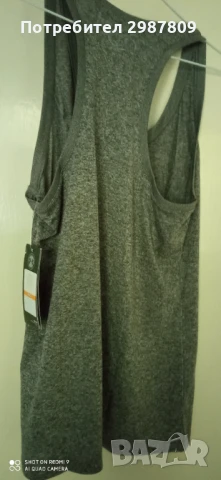 Дамски Спортен комплект 2 части Клин + Потник Сив / Черен размер М, снимка 15 - Спортни екипи - 50799921