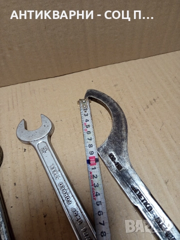 Комплект Соц Стари Големи Гаечни Ключове. , снимка 18 - Антикварни и старинни предмети - 52696551