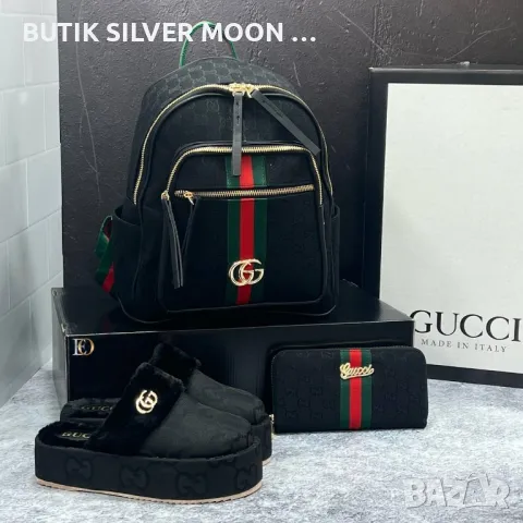 Дамски Кожени Раници 💥 GUCCI , снимка 5 - Раници - 47294747